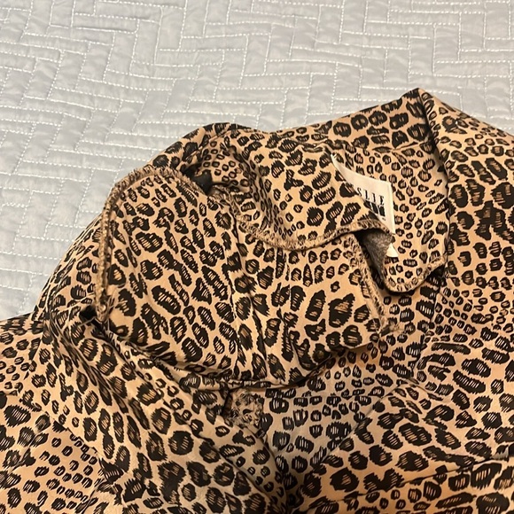 Vintage Leslie Fay Leopard 🐆 Print with Flowers 🌺 Belted Dress size 14 - Picture 10 of 12